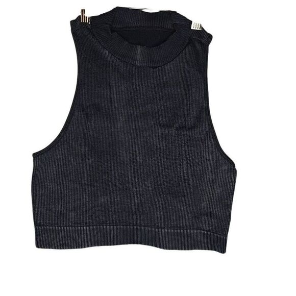 Aeropostale Seriously Soft Seamless High Neck Crop Top - Picture 1 of 5
